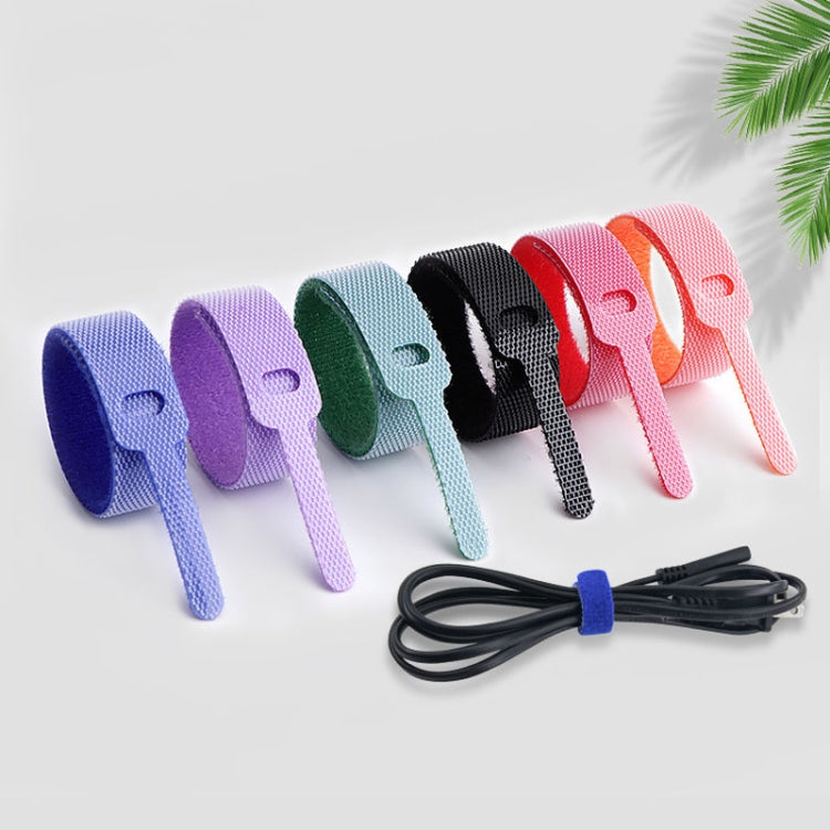 Data Cable Ties Sticky Strip Fixing Tape Nylon Self-Adhesive Tape Cable Management Tape Needle Ties