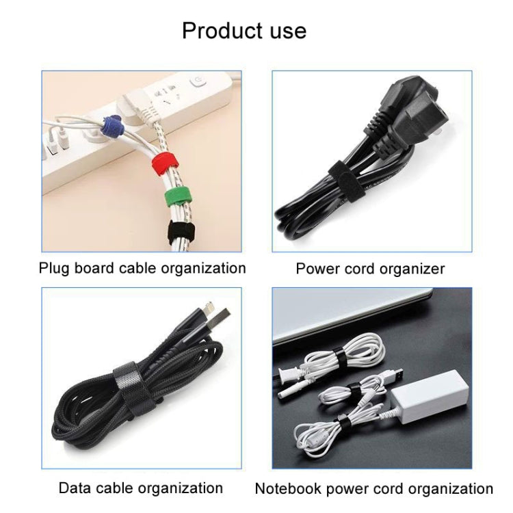 Data Cable Ties Sticky Strip Fixing Tape Nylon Self-Adhesive Tape Cable Management Tape Needle Ties