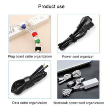 Load image into Gallery viewer, Data Cable Ties Sticky Strip Fixing Tape Nylon Self-Adhesive Tape Cable Management Tape Needle Ties