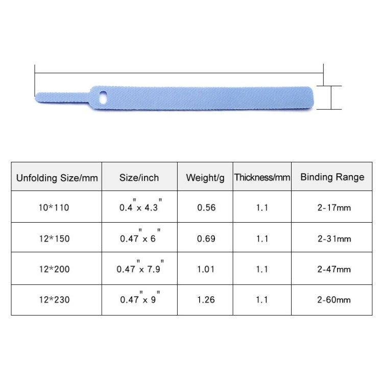 Data Cable Ties Sticky Strip Fixing Tape Nylon Self-Adhesive Tape Cable Management Tape Needle Ties