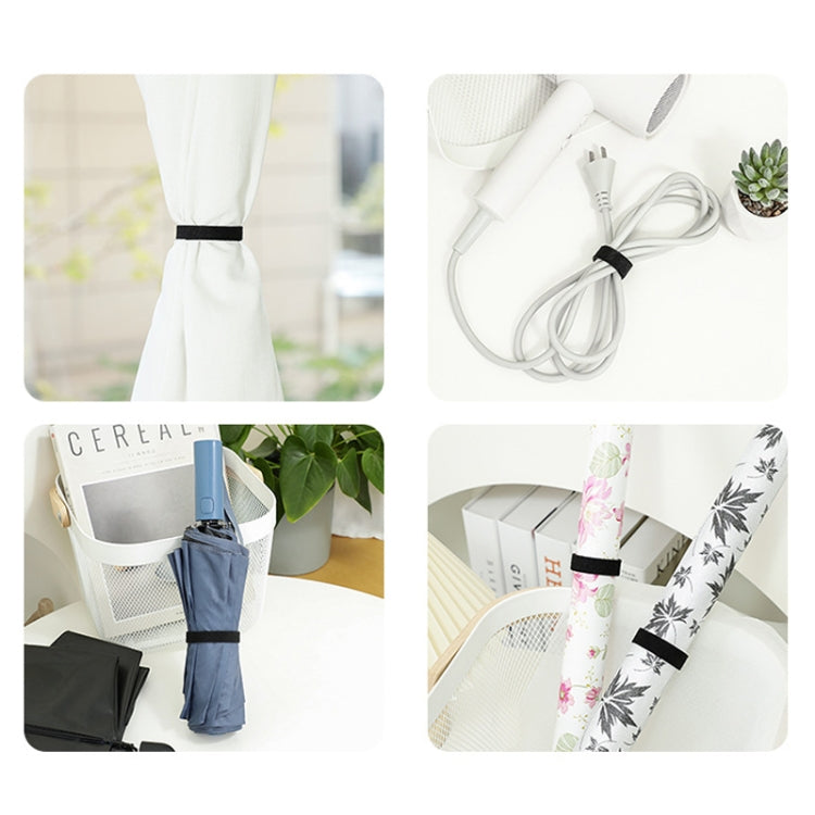 Cuttable Data Cable Bundle Ties Power Cord Storage Organizer Adhesive Strap
