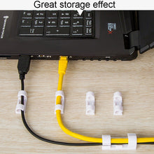 Load image into Gallery viewer, 20pcs /Set Medium Self-Adhesive Cable Organizer Clip Network Cord Fixed Storage Clamp
