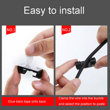 Load image into Gallery viewer, 20pcs /Set Medium Self-Adhesive Cable Organizer Clip Network Cord Fixed Storage Clamp