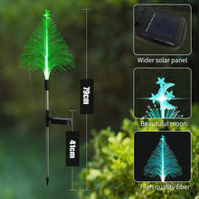 Load image into Gallery viewer, Christmas Tree Solar Light Outdoor Atmosphere Lighting Outdoor Waterproof Glowing Festival Decorative Lamp, Star Moon Transparent