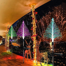 Load image into Gallery viewer, Christmas Tree Solar Light Outdoor Atmosphere Lighting Outdoor Waterproof Glowing Festival Decorative Lamp, Star Moon Transparent