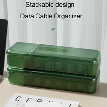 Load image into Gallery viewer, Desktop Data Cable Organizer With Lid Drawer Cord Storage Box