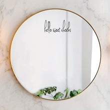 Load image into Gallery viewer, 2pcs /Set Waterproof and Oilproof Vinyl Stickers Mirror Decorative Stickers, Hello sweet cheeks, You look amazing