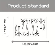 Load image into Gallery viewer, 2pcs /Set Waterproof and Oilproof Vinyl Stickers Mirror Decorative Stickers, Hello sweet cheeks, You look amazing