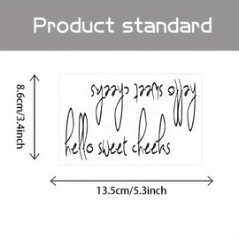 2pcs /Set Waterproof and Oilproof Vinyl Stickers Mirror Decorative Stickers, Hello sweet cheeks, You look amazing