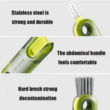 Load image into Gallery viewer, 3 In 1 U Shaped Cup Lid Cleaning Brush Water Bottle Cover Groove Cleaner
