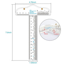 Load image into Gallery viewer, Plastic T-Square Ruler Learning Stationery Ruler