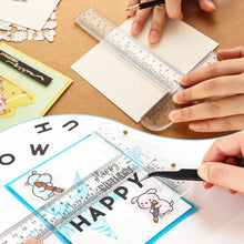 Load image into Gallery viewer, Plastic T-Square Ruler Learning Stationery Ruler