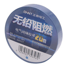 Load image into Gallery viewer, CHINT Electrical Tape Waterproof PVC Wire Insulation Tapes, 10m Blue, 10m Black, 10m White, 20m Blue, 20m Black, 20m White