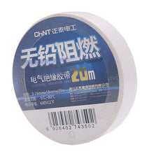 Load image into Gallery viewer, CHINT Electrical Tape Waterproof PVC Wire Insulation Tapes, 10m Blue, 10m Black, 10m White, 20m Blue, 20m Black, 20m White