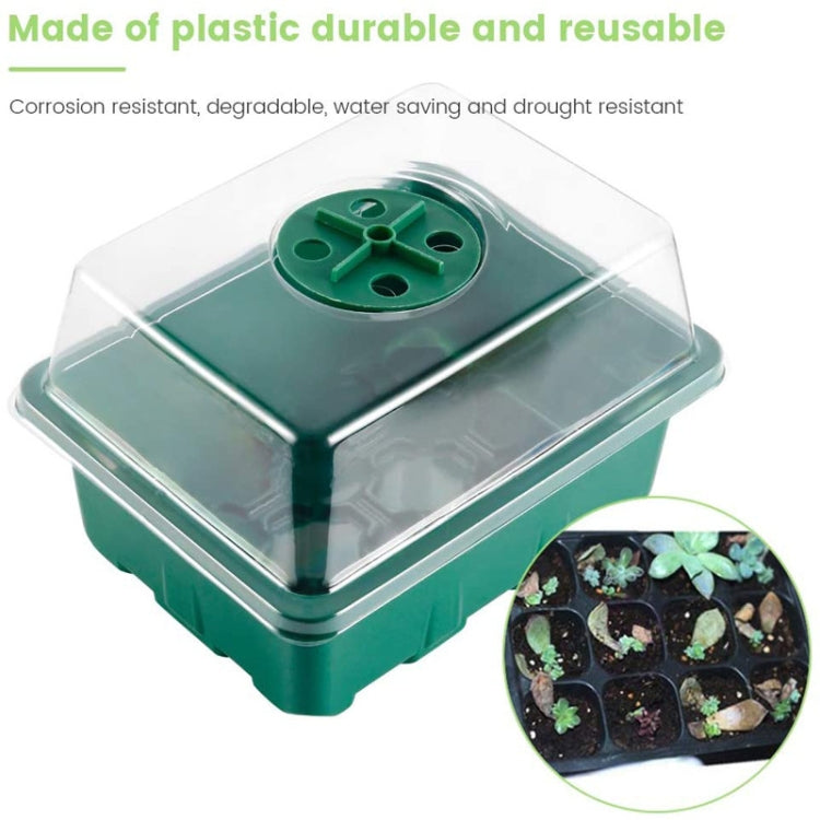 1pcs/set 12-hole Thickened Adjustable Breathable Cover Seedling Box, 1pcs/set 12-hole