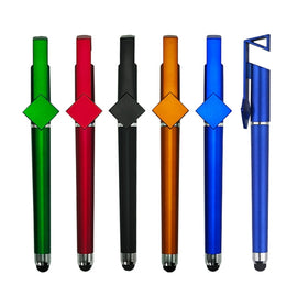 Cell Phone Holder Signature Pen Touch Function 3 In 1 Pen