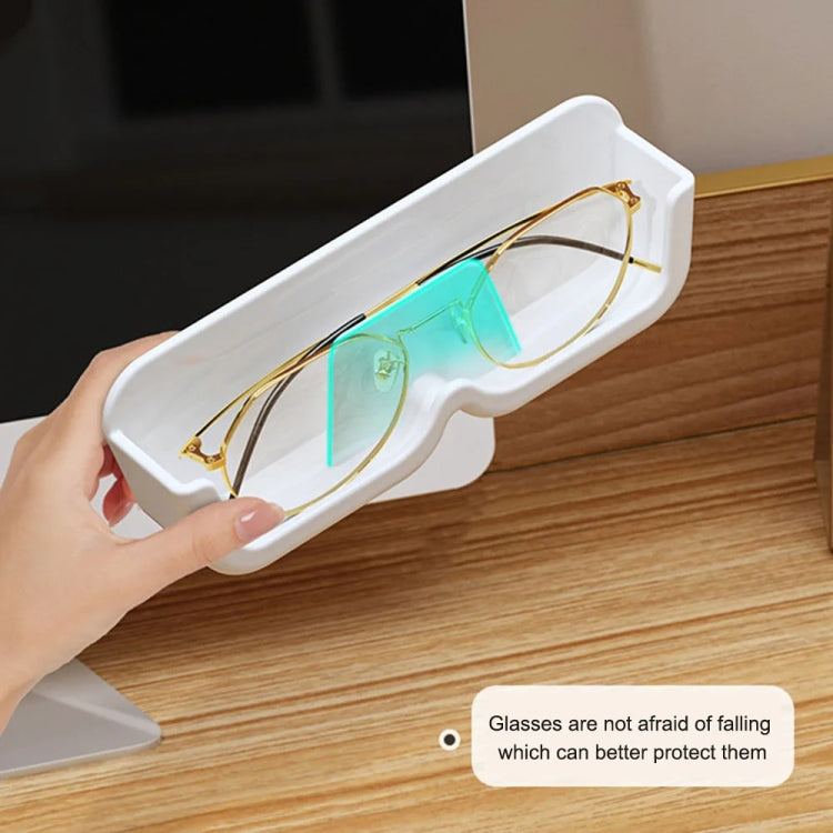 Wall-Mounted Adhesive Sunglasses Storage Shelf Eyeglasses Display Stand