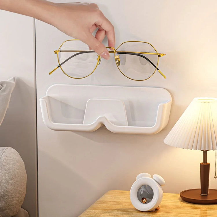 Wall-Mounted Adhesive Sunglasses Storage Shelf Eyeglasses Display Stand
