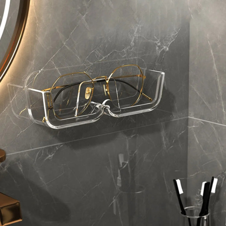 Wall-Mounted Adhesive Sunglasses Storage Shelf Eyeglasses Display Stand