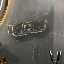 Load image into Gallery viewer, Wall-Mounted Adhesive Sunglasses Storage Shelf Eyeglasses Display Stand