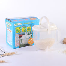 Load image into Gallery viewer, Home Kitchen Rice Washing Sieve Rice Washer Convection Plastic Rice Panner