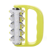 Load image into Gallery viewer, Handheld Curved Five-row Iron Column Roller Soothing Massager