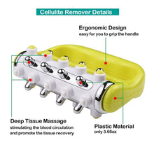 Load image into Gallery viewer, Handheld Curved Five-row Iron Column Roller Soothing Massager
