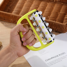 Load image into Gallery viewer, Handheld Curved Five-row Iron Column Roller Soothing Massager