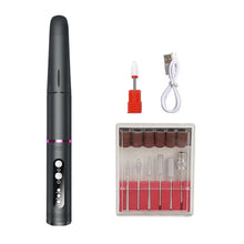 Load image into Gallery viewer, HX-08 USB Charging Portable Manicure Remover and Polisher Home Nail Art Tools, HX-08 (Grey)