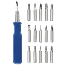 Load image into Gallery viewer, HOSHE 16 In 1 Mini Screwdriver Set Multiple Screwdriver Bits Watch Eyeglasses Repair Tool