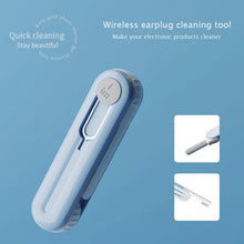 Load image into Gallery viewer, Bluetooth Earphone Cleaning Artifact Phone Dust Removal Tool Multi-Function Cleaning Brush, Sky Blue, Grey
