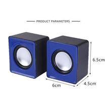 Load image into Gallery viewer, 101TD 2 In 1 Mini Small Audio USB Cable Computer Speakers