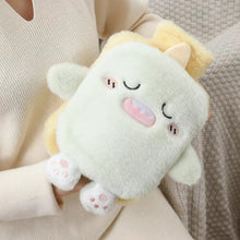 Load image into Gallery viewer, 1L Hot Water Bag Dual Hands Plush Cute Hand Warmer, Black and White Puppy, Brown Bear, Fruit Green Frog, Yellow Duck, Pink Bunny, Consortium, Naughty Cat, Little Brown Bear, Little White Rabbit