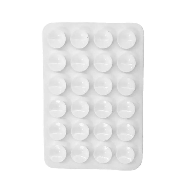 Mobile Phone Silicone 24 Square Shaped Suction Cup Mobile Phone Back Stickers