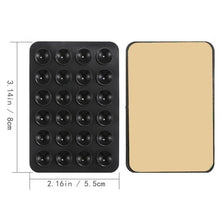 Load image into Gallery viewer, Mobile Phone Silicone 24 Square Shaped Suction Cup Mobile Phone Back Stickers
