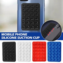 Load image into Gallery viewer, Mobile Phone Silicone 24 Square Shaped Suction Cup Mobile Phone Back Stickers