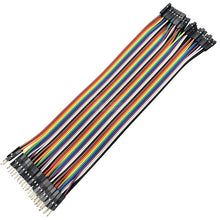 Load image into Gallery viewer, 40P DuPont Cable Double-Ended Colorful Wires Wiring Terminal, 10cm, 20cm