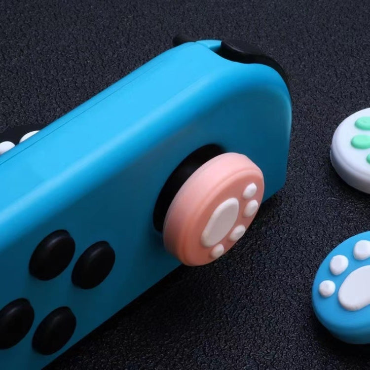 For Switch Joystick Cap Silicone Cats Paw Gamepad Joystick Protective Case
