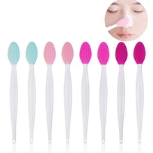 Load image into Gallery viewer, Silicone Cleaning Brush Beauty Tool Double Side Nose To Clean Blackhead Removers