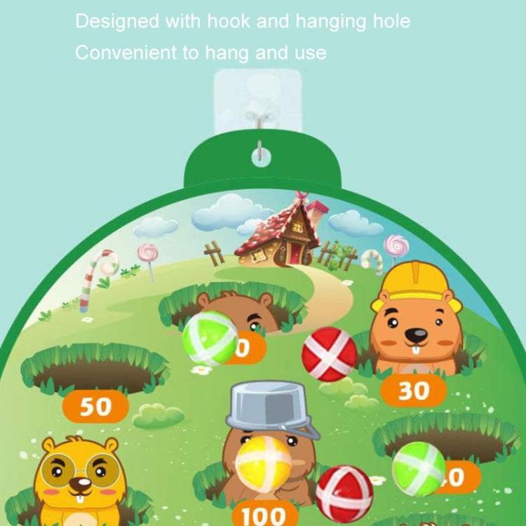 Kindergarten Indoor Outdoor Sticky Target Ball Toys With 12 Balls