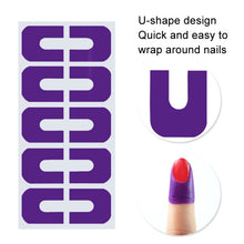 Load image into Gallery viewer, 10pcs /Pack Nail Art Nail Polish Anti-Spill U-Shape Stickers