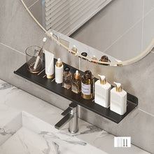 Load image into Gallery viewer, Faucet Rack Home Bathroom Vanity Shelf No Hole Storage Shelf, 30cm (White), 40cm (White), 50cm (White), 30cm (Black), 40cm (Black), 50cm (Black), 30cm (Gray), 40cm (Gray), 50cm (Gray), 50cm U-shaped (White), 50cm U-shaped (Black), 50cm U-shaped (Gray)