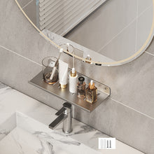 Load image into Gallery viewer, Faucet Rack Home Bathroom Vanity Shelf No Hole Storage Shelf, 30cm (White), 40cm (White), 50cm (White), 30cm (Black), 40cm (Black), 50cm (Black), 30cm (Gray), 40cm (Gray), 50cm (Gray), 50cm U-shaped (White), 50cm U-shaped (Black), 50cm U-shaped (Gray)