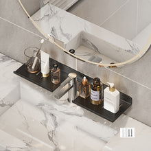 Load image into Gallery viewer, Faucet Rack Home Bathroom Vanity Shelf No Hole Storage Shelf, 30cm (White), 40cm (White), 50cm (White), 30cm (Black), 40cm (Black), 50cm (Black), 30cm (Gray), 40cm (Gray), 50cm (Gray), 50cm U-shaped (White), 50cm U-shaped (Black), 50cm U-shaped (Gray)
