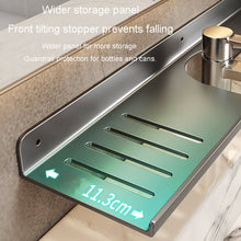 Load image into Gallery viewer, Faucet Rack Home Bathroom Vanity Shelf No Hole Storage Shelf, 30cm (White), 40cm (White), 50cm (White), 30cm (Black), 40cm (Black), 50cm (Black), 30cm (Gray), 40cm (Gray), 50cm (Gray), 50cm U-shaped (White), 50cm U-shaped (Black), 50cm U-shaped (Gray)
