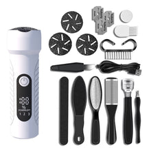 Load image into Gallery viewer, Electric Foot File Pedicure Kit Waterproof Feet Callus Remover, White, Kit 1 White, Kit 2  White, Matte Black, Kit 1 Black, Kit 2  Black