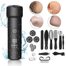 Load image into Gallery viewer, Electric Foot File Pedicure Kit Waterproof Feet Callus Remover, White, Kit 1 White, Kit 2  White, Matte Black, Kit 1 Black, Kit 2  Black