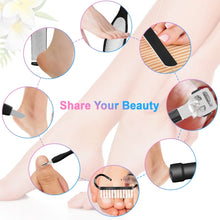 Load image into Gallery viewer, Electric Foot File Pedicure Kit Waterproof Feet Callus Remover, White, Kit 1 White, Kit 2  White, Matte Black, Kit 1 Black, Kit 2  Black