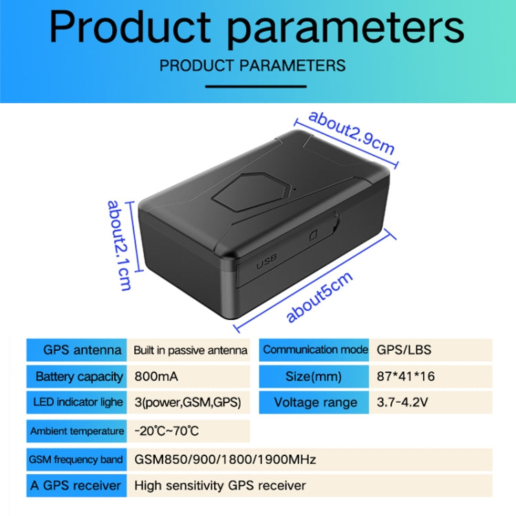 2G Car Motorcycle Waterproof GPS Tracking Locator, PG10WiFi
