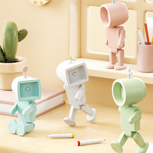 Load image into Gallery viewer, Mini Astronaut Magnetic LED Night Light Desktop Building Block Ornaments Desk Lamp, Round White, Round Pink, Round Blue, Round Green, Square White, Square Pink, Square Blue, Square Green